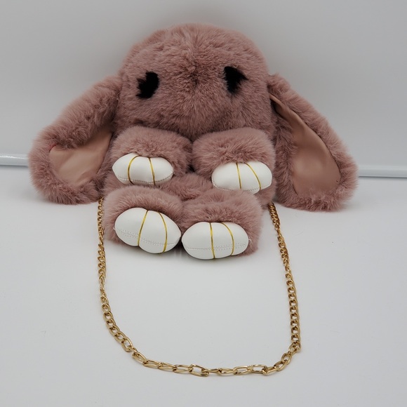 Mauve Bunny Crossbody or over shoulder handbag - Picture 1 of 5